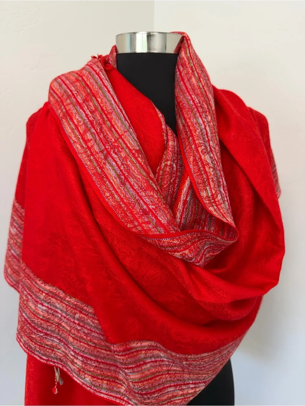 pashmina soft red